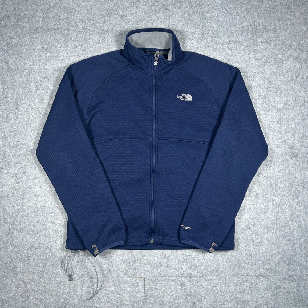 The North Face Jacket Mens Medium Blue TKA stealth Fleece Lined Hiking Outdoor